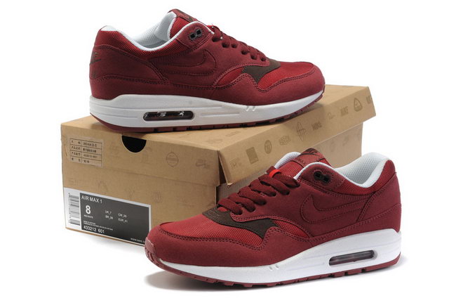 Nike Air Max 87 Mens Wine Red Running Shoes